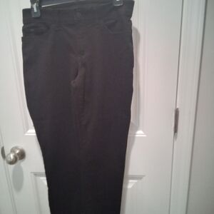 Lee Flex Motion Sz 6 Short Straight Leg Mid Rise Regular Fit  Black Denim Jeans